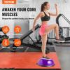 23" Half Exercise Ball Trainer Yoga Balance Stability Ball Resistance Band