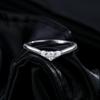 MODIAN Simple Eternity Moissanite Ring 925 Silver Sparkling Simple Thin Wedding Band Rings For Women Fine Jewelry Gift