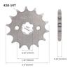 Front Chain Sprocket 23801-121-000 (14-Tooth) 17MM Fit For 428-14T Honda CB100K