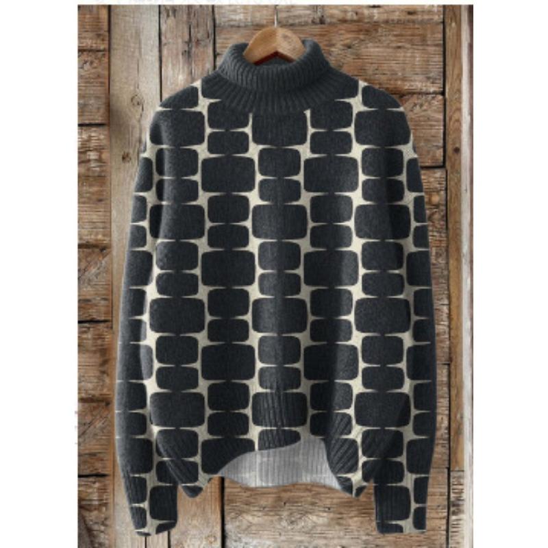 XS-6XL A Variety of Optional 2025 Latest Christmas Abstract Print Casual Outerwear Sweater