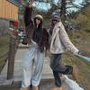 Europe, America autumn and winter new fur coat women's artificial fur jacket loose medium and long fox fur coat