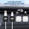 Car Interior Stickers Dashboard Data Cable Clip USB Line Hub Wire Holder For Toyota Corolla Camry Rav4 Yaris Hilux Prius Auris