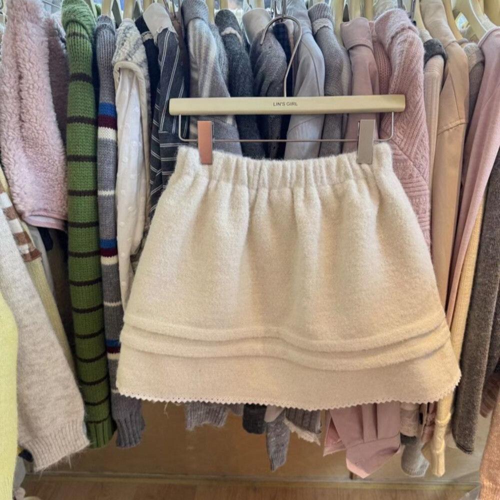 Korean Style Slimming Elegant Half Skirt for Women Medium темно-серого