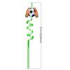 10 Reusable Spiral Straws Football Football Themed Party. These Plastic Straws Are From The Football Series