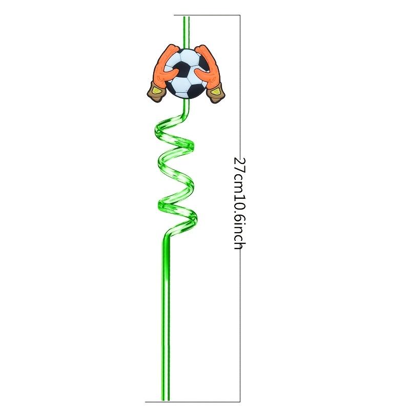10 Reusable Spiral Straws Football Football Themed Party. These Plastic Straws Are From The Football Series