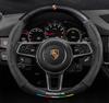 Per Cayenne Panamera Macan Boxster Cayman 718 911 Coprivolante Antiscivolo in Camoscio Fibra di Carbonio Accessori Auto