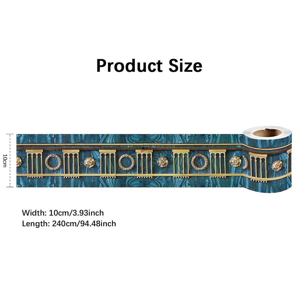 Eco-Friendly PVC Wall Panels, Peel & Stick Baseboard Trim, Decorative Skirting for Home Interior, Non-Toxic DIY Decor Art