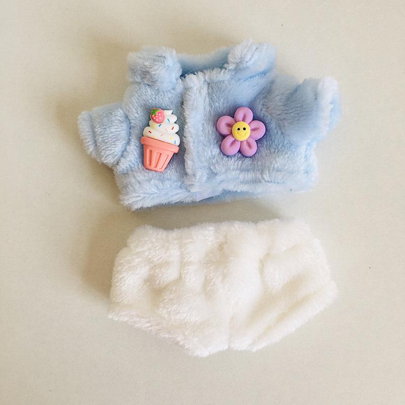 בגדי בובת קטיפה ויניל חמודה 17 ס"מ קופסה עיוורת - תליון LaBuBu שמלת אביזרים