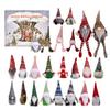 Christmas Countdown Calendar 24pcs Gnome Doll Collectible Gnome Pendants Ornament Calendar Christmas Dwarf Arrival Calendar