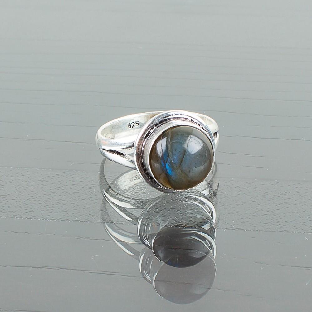Natural Labradorite Gemstone 925 Sterling Silver Jewelry Handmade Ring For Men RR-11-26
