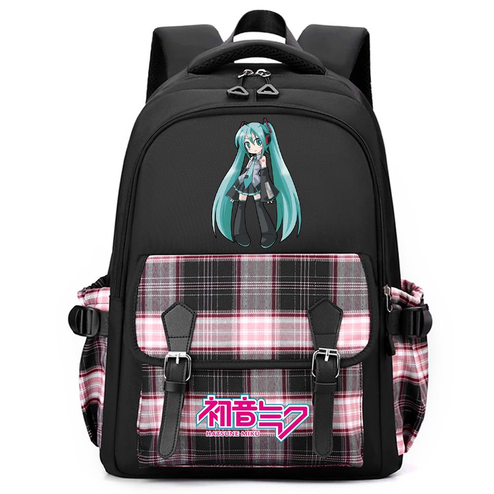 Anime Hatsune Miku Printed Large Capacity Backpack for Teenger Student Girl Boy Schoolbag Bookbag Women Waterproof Travel Bag Bookbag Mochila Gift