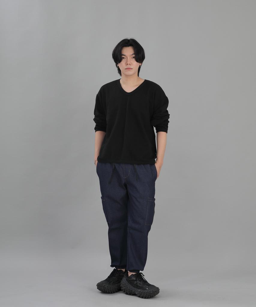 Seinteukeulu In-House Cargo Jogger Pants Ihc-359 Indigo Denim Brs
