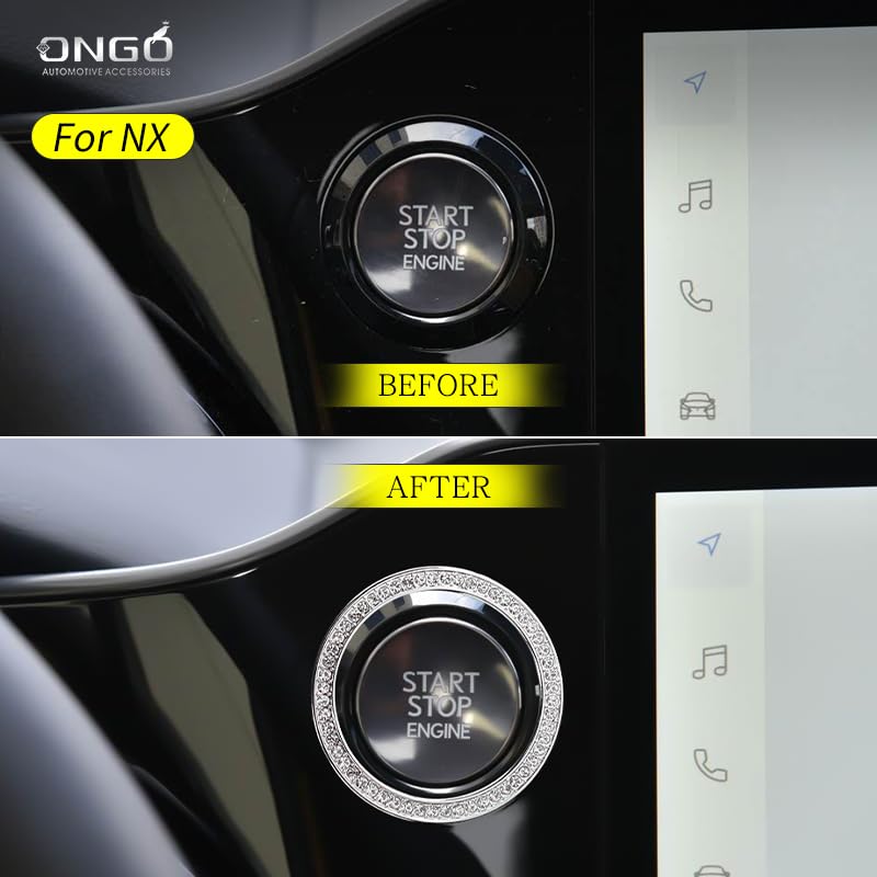 ONGOXD New Model for Lexus NX20 Series/RX/RZ/ES Air Conditioner Knob Cover & Start Button