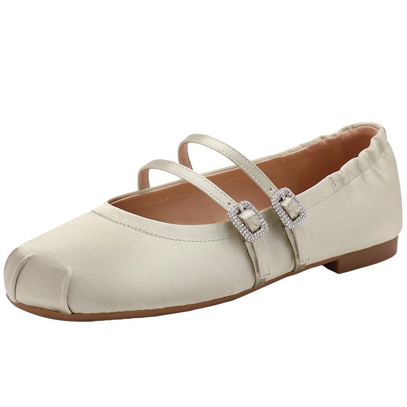Baili Women's One-Strap Mary Jane Ballet Flats