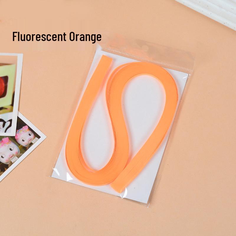 10mm Wide Monochromatic Quilling Strips - 120 Handcrafted Paper Strips, 53cm Long for Quilling Art
