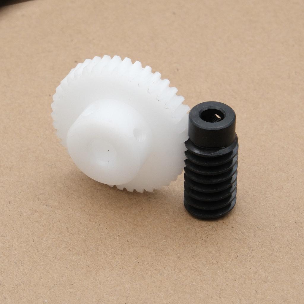 0.8M 1:1 Standard Precision Worm Gear Set POM 20/30/40/50 Teeth Turbine Quality Parts 5/6MM Reducer Lightweight Low Noise