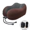 U-Shaped Memory Foam Travel Neck Pillow for Airplane and Car Support