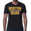 Boston Bruins Starter Mesh Look Team Name TShirt Comfortable Breathable Summer Stadium Authentic Stack Name  Number TShirt