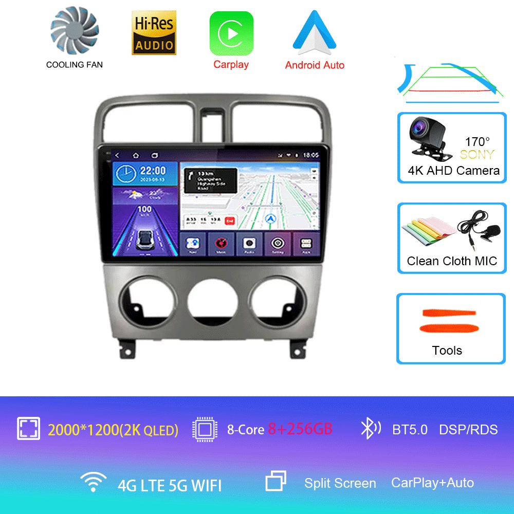 For Subaru Forester SG 2004 - 2008 Car Radio Android 14 Carplay Navigation GPS Multimedia Player 5GWiFi+4G Stereo 2 DIN BT Auto