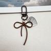 Colorful Heart Bow Keychain DIY Pendant for Bags