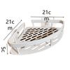Triangular Shower Corner Shelf Free Punching Bathroom Glass Shelf Bathroom Storage Rack  Toilet
