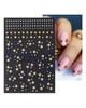Laser Nail Stickers Butterfly Heart Star Design Adhesive Slider Decals Nail Art Stickers Manicure Decorations