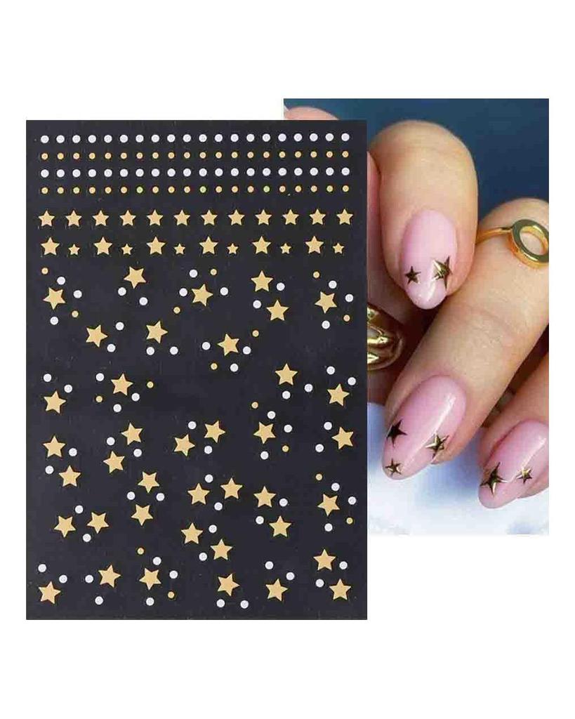 Laser Nail Stickers Butterfly Heart Star Design Adhesive Slider Decals Nail Art Stickers Manicure Decorations