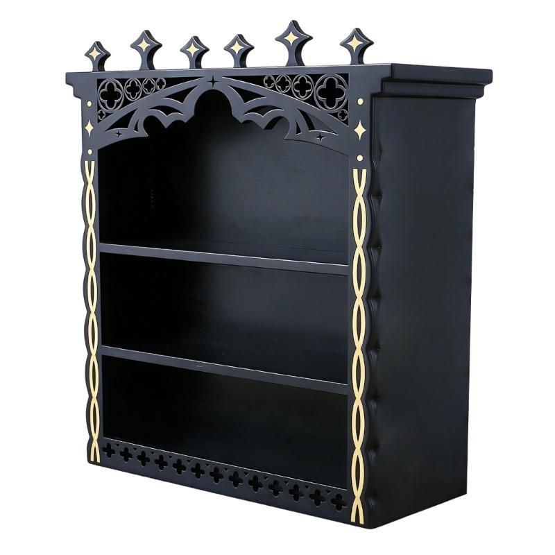 Large Floating Shelves for Wall Crystal Display Shelf Wall Mounted Storage Stand Case Box for Witch Wiccan Decors,Gift HX6C