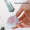 Mirror Glass Wipe Cat Claw Cute Glass Cleaning Brush Adhesive Removal Magic Sponge Cleaner Kitchen Bathroom
