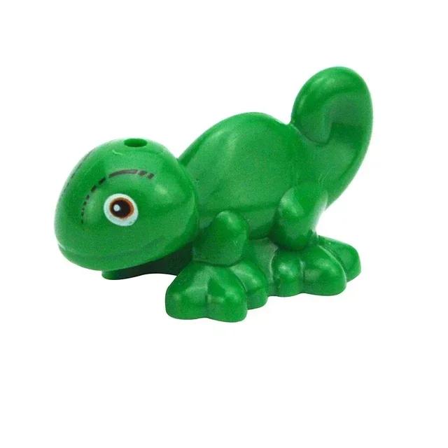 City Animal Building Block Figures Eagle Owl Goat Crocodile Dog Lion Cheetah Parrot DIY Farm Street View Accessories Bricks Gift
