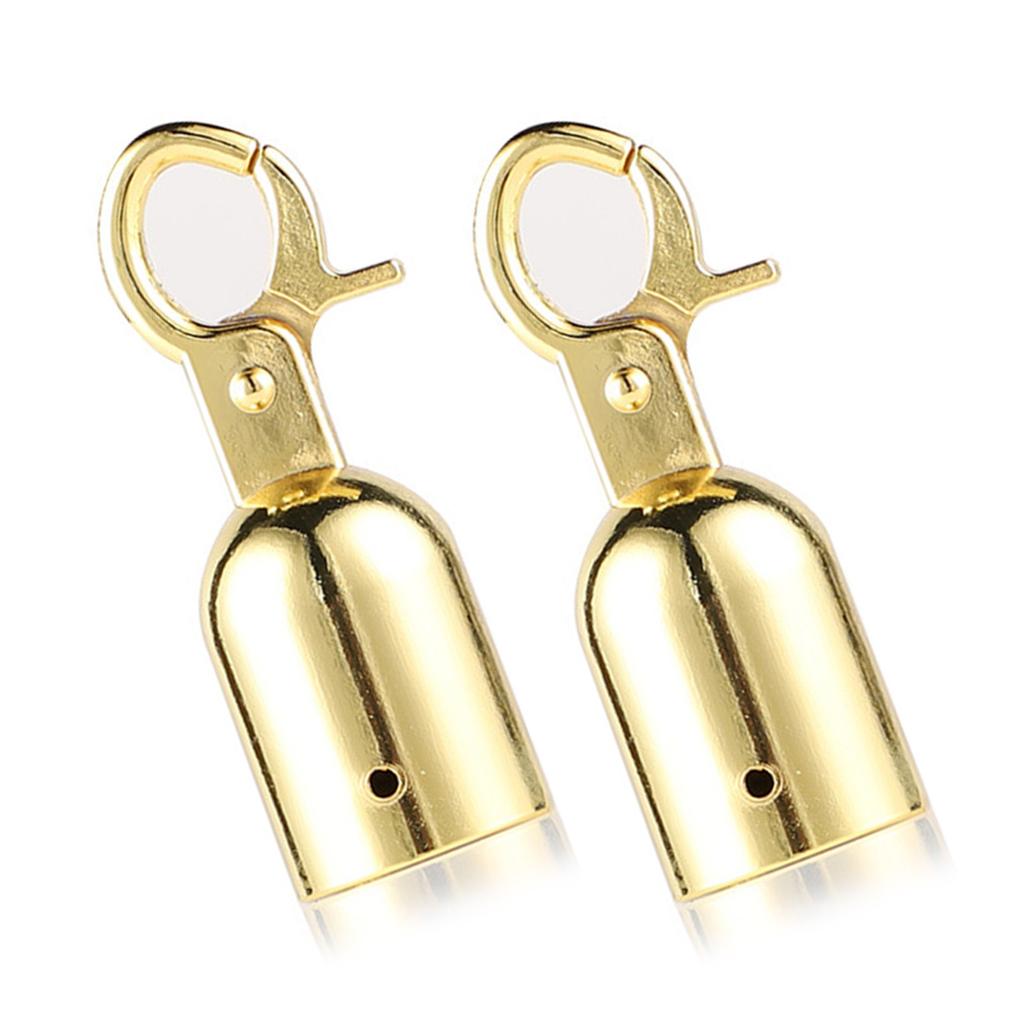 2 sztuki wytrzymałych końcówek sznurka ze stali nierdzewnej z haczykami do łączenia i ograniczania liny do użytku codziennego na zewnątrz