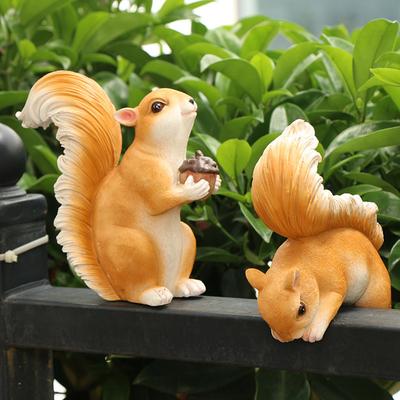 Garden Decoration Squirrel Statue Nature Lover Decor