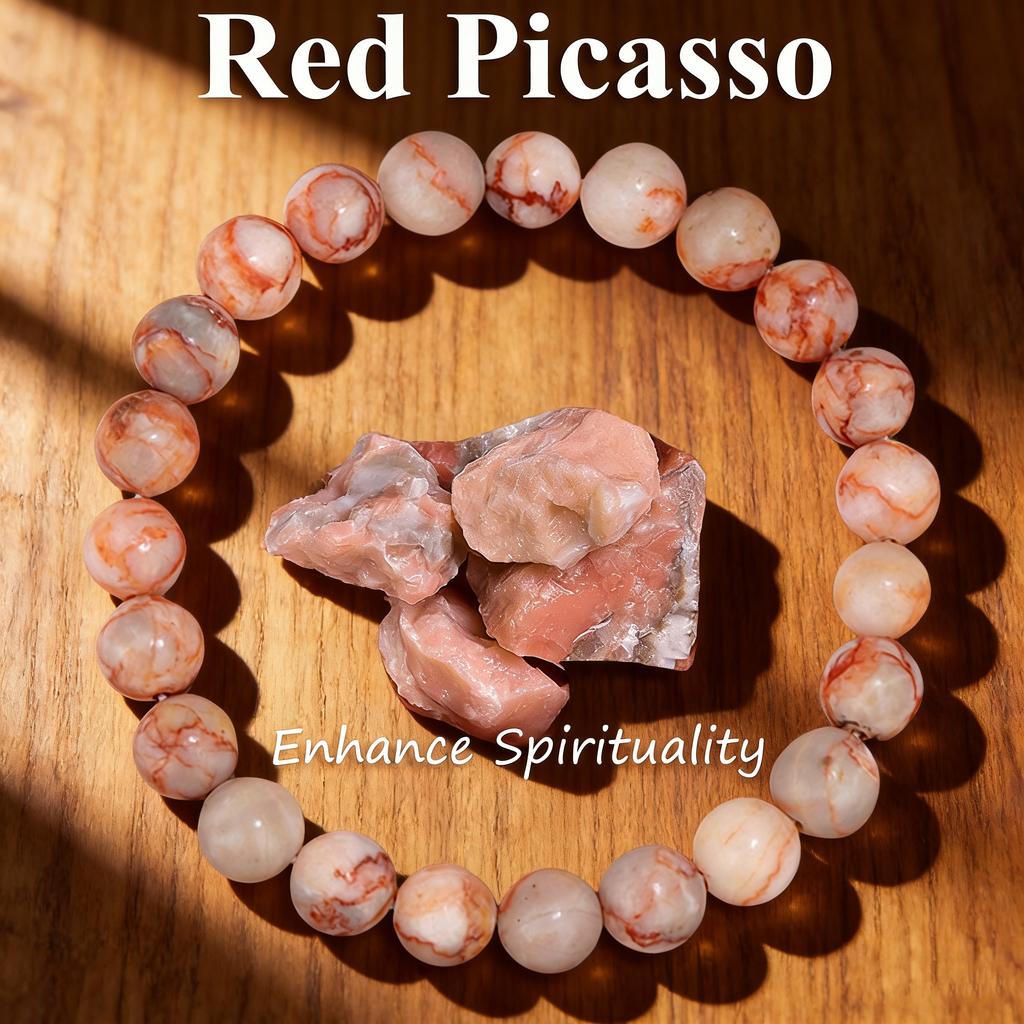 Moss Agate Bracelet 6 8 10mm Natural Stone Beaded Reiki Healing Vitality Charm Handmade Crystal New Jewelry Gift for Women Men