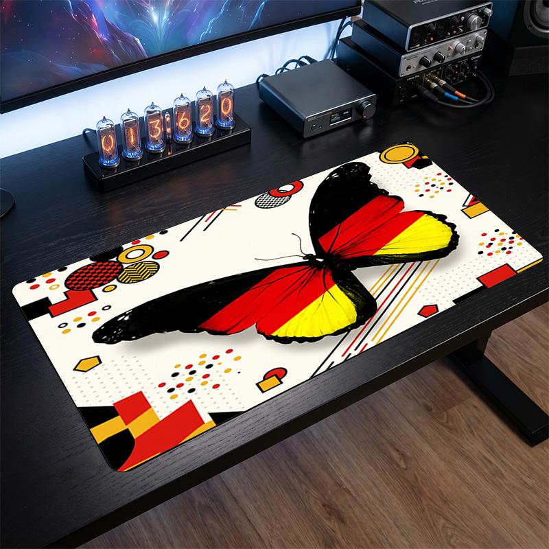 Belgium Football Crest Mouse Pad, Extended Non Slip Rubber Desk Mat for Gaming Office Laptop Fan Gift