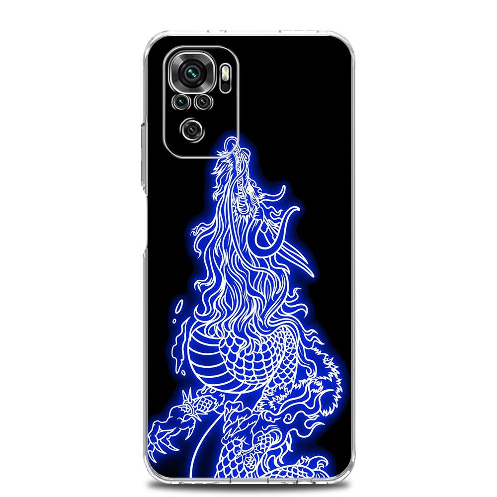 New Square Clear Soft Phone Case For Xiaomi Redmi Note 12 11 9S 9 8 10 Pro+ 7 8T 9C 9A 8A K40 Gaming Cover Tiger neon Leopard