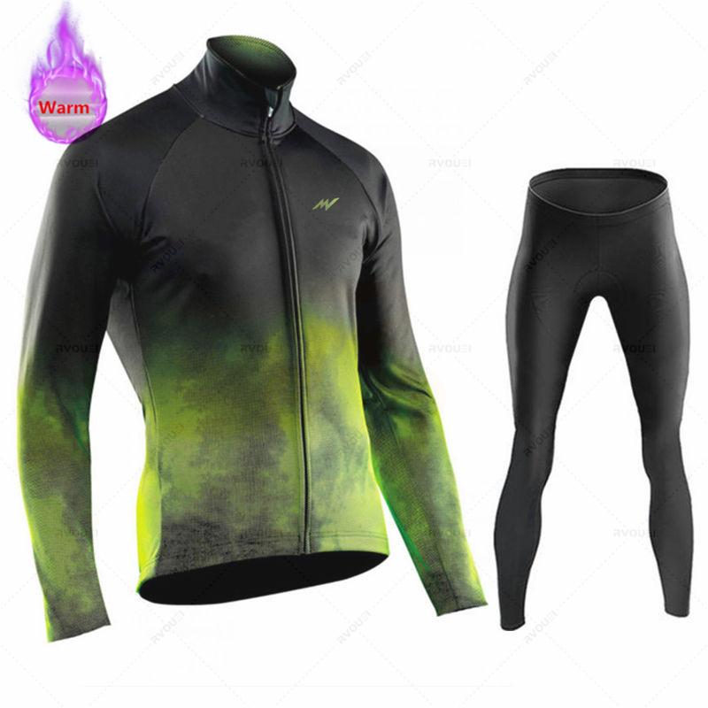 2026 Winter Velvet Warm Morvelo Cycling Jersey Sets Men Thermal Fleece Bicycle Clothing Road Bike Shirt MTB Uniform Ropa Ciclismo Warm Bib Pants