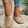 Damen Slipper Loafer Lässige Flache Atmungsaktive Schuhe mit Niedrigem Absatz