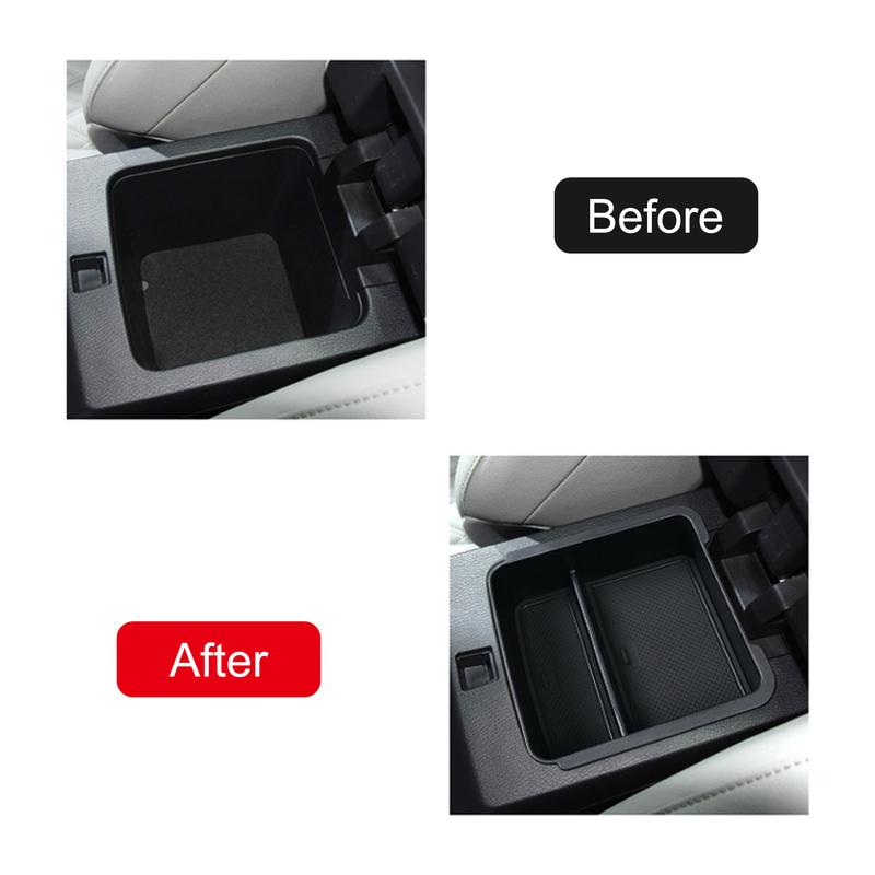 For Mitsubishi Outlander   Car Accessories ABS Central Armrest Storage Glove Box Holder Tray