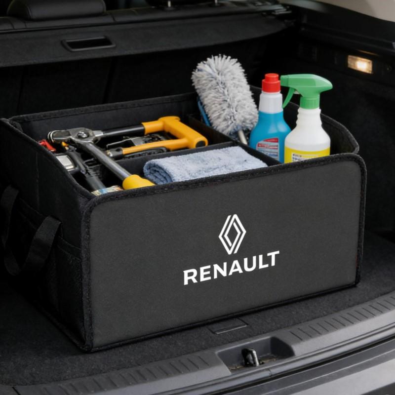 Renault Exclusive Car runk Storage Box Foldable Auto Organizer Bag For NewRenault RS Megane 2 3 4 Trafic Scenic 2 Clio Captur Tw BB2