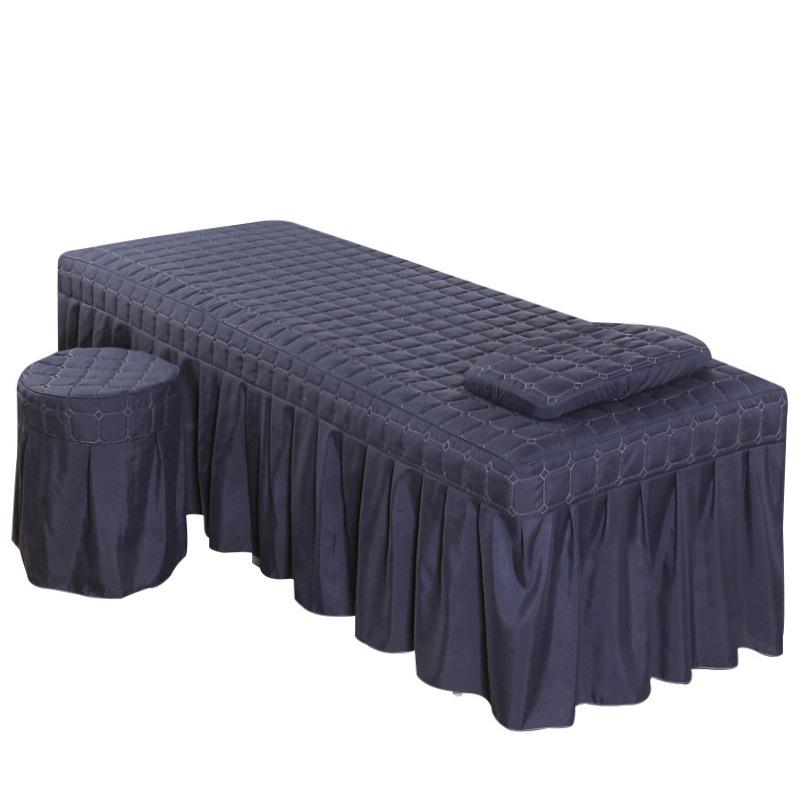Four Seasons Universal One-Piece Beauty Bed Cover Set for Shiatsu Massage (with Hole)