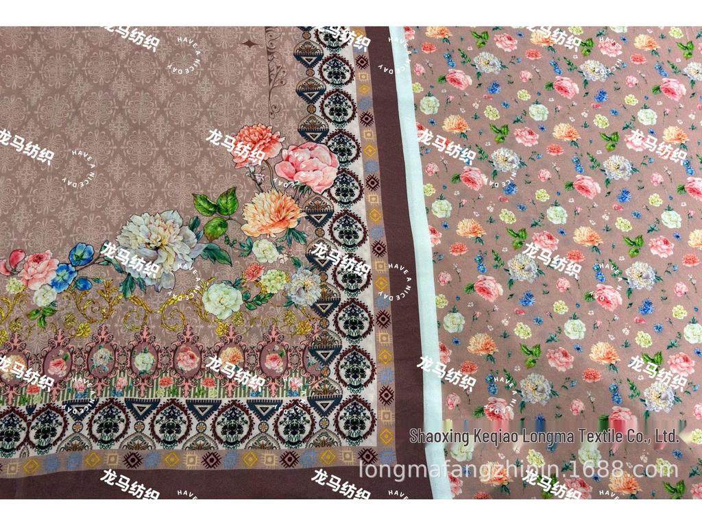 Korean Velvet Digital Print Scarf Fabric
