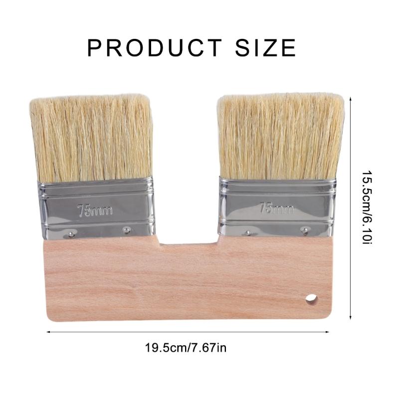 Comfortable Grip Double Ended Wall Paint Brush Construction Tool Smooth Application Suitable for Artists DIY Enthusiasts