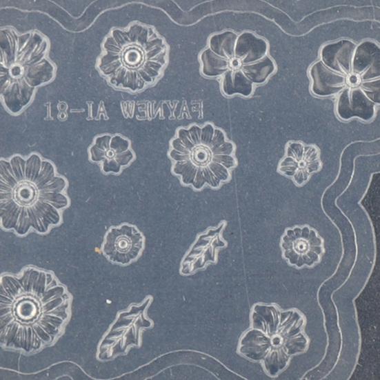 Nail Mold Heart-Shaped 3D Patterns Silicone Nail Art Silicone Mold DIY Craft Decoration Tools for Salon