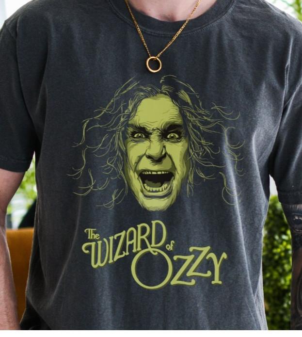 The Wizard of Ozzy T-shirt Price Darkness Vintage Black Comfort Colors Tee L