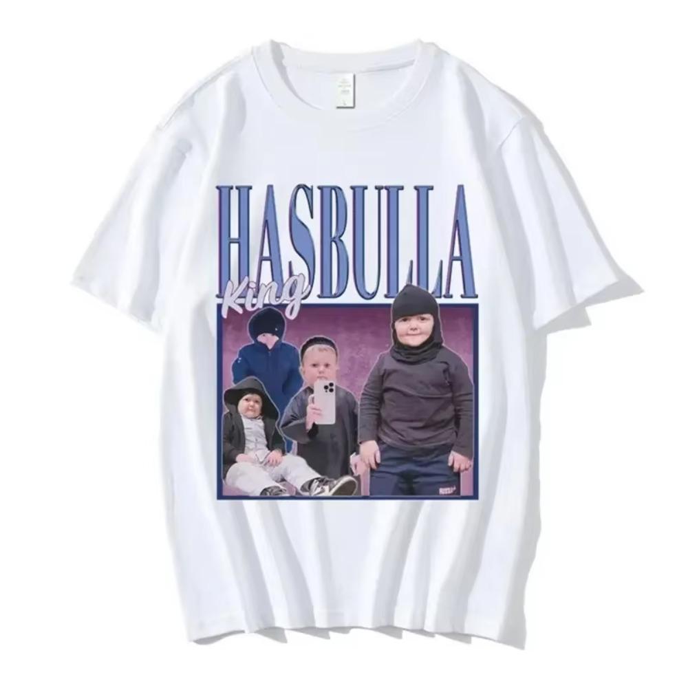 Hasbulla Fighting T Shirt men Russia Classic Mini Khabib Blogger Graphic T-shirts Women Funny Streetwear Tops Tees Shirts