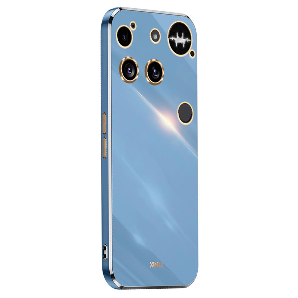 XINLI For Nothing Phone (3) 5G Case TPU Phone Cover with Electroplating Frame