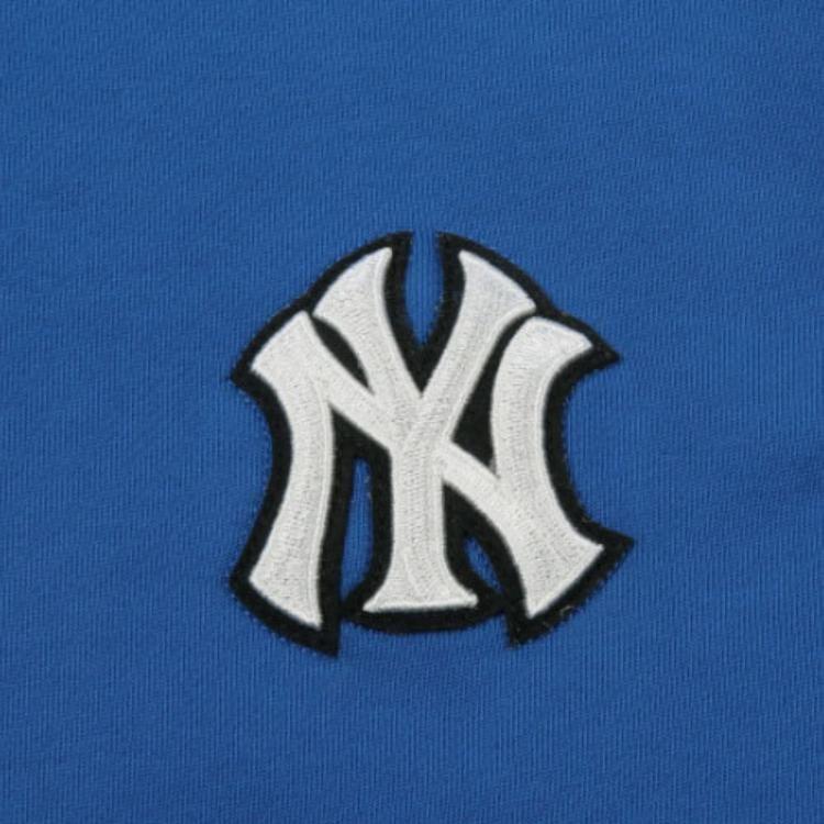 MLB Base Logo Sweatshirts Unisex Blue Crew Neck Moderate Regular 31MT08111-50U