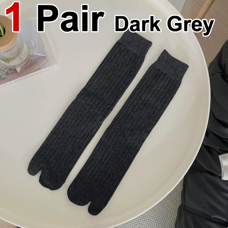 

1/4 пары женских однотонных хлопковых длинных носков с раздельным носком, впитывающих пот, дышащих, удобных, повседневных, спортивных носков One Size