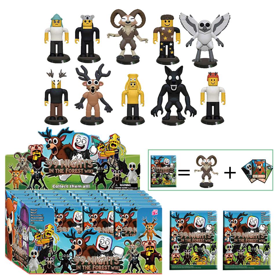 New 24pcs Blind Box 99 Nights In The Forest Game of Survival Peripheral 99 Nights Birthday Xmas Halloween Gift Toys for Kids