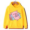 New Piggy Anime Cartoon Printed Children's Fashion Hoodie Warm Comfortable Casual Daily Cute Hoodie